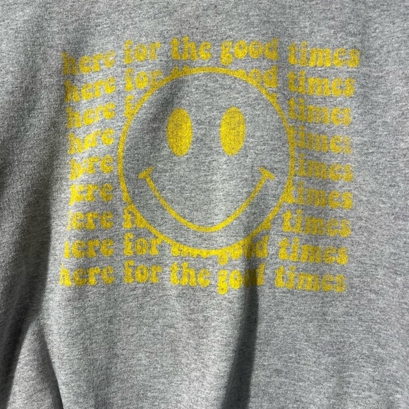 PRINCE PETER Tween Here For The Good Times Crewneck Long Sleeve Sweatshirt Grey - Picture 7 of 8